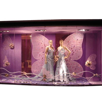婚纱橱窗图装饰设计素材