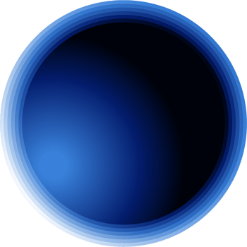 矢量手绘蓝色圆环