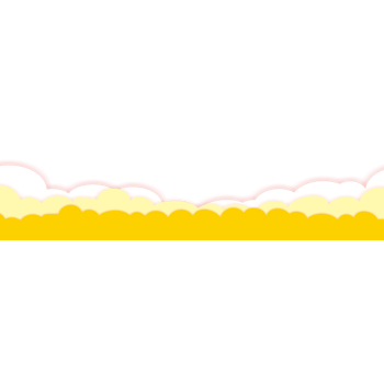 黄色云朵底部装饰素材