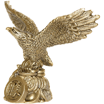 居家金色老鹰摆件