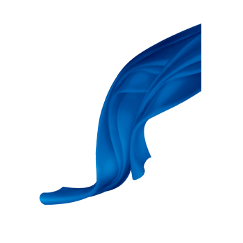 蓝色丝绸免抠元素图片-元素素材3608021-万素网