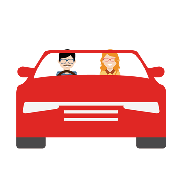 开车3页干净的图标