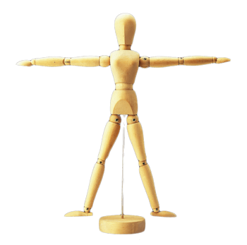 张开手臂的木偶素材图片