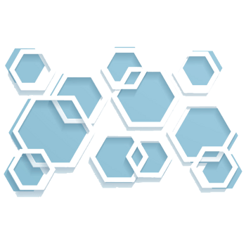 蓝色六边形立体背景