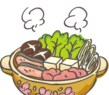 火锅手绘装饰元素背景卡通线条