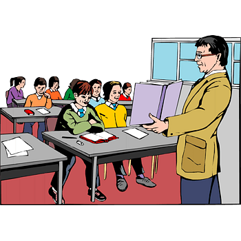 卡通手绘课堂学习