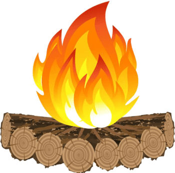 矢量火堆素材