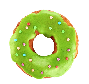 美味绿色甜甜圈