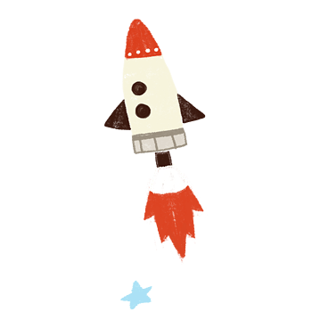 火箭助推器卡通图片