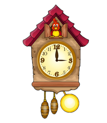 卡通鸟叫钟表