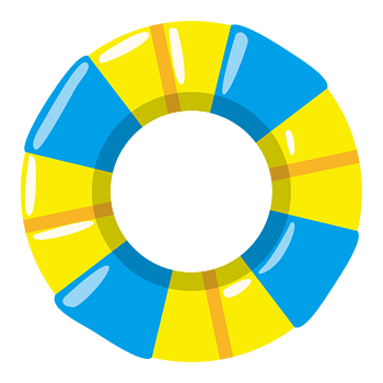 卡通沙滩游泳圈