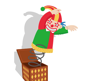 矢量愚人节卡通恶作剧道具