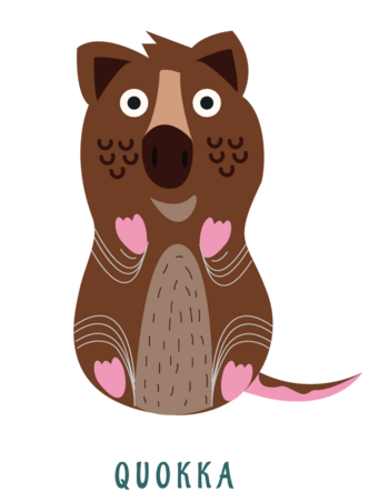 矢量短尾矮袋鼠