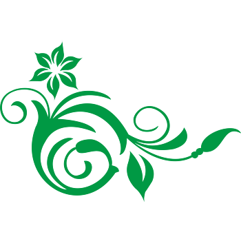 绿色藤蔓矢量图