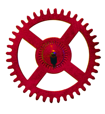 红色齿轮