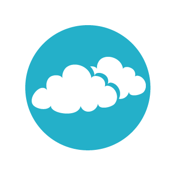 扁平化图标云朵