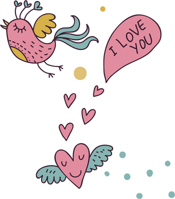 翅膀小鸟png矢量元素