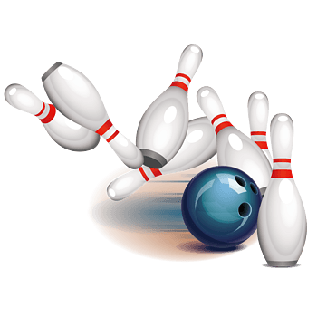 手绘保龄球运动