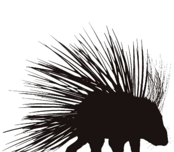动物素材-刺猬剪影