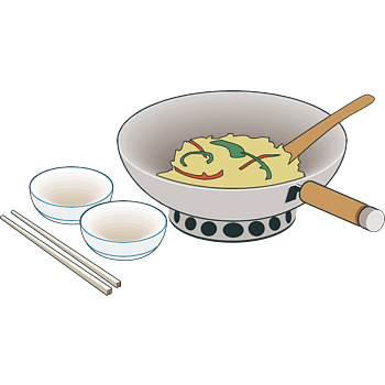 卡通饭菜