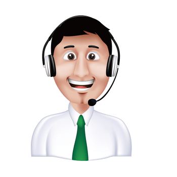 带耳麦的男客服