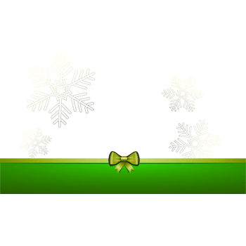 梦幻雪花绿色蝴蝶结图案