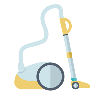 矢量卡通吸尘器