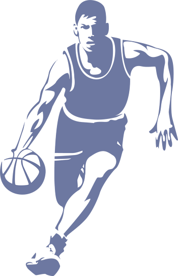 打篮球矢量素材