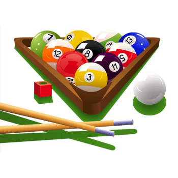 台球运动矢量图