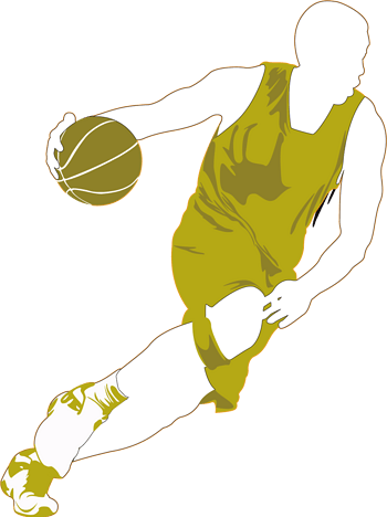 打篮球矢量素材