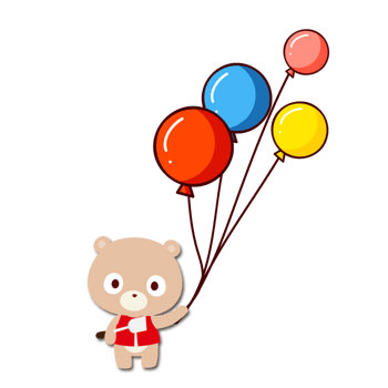 卡通小熊气球