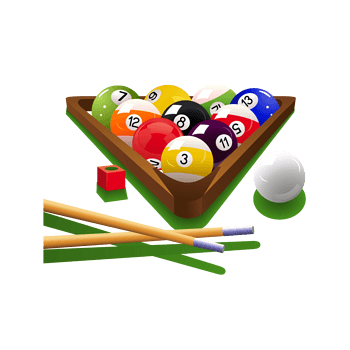 矢量台球和球杆