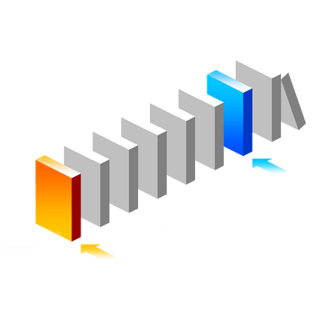 立体多米诺骨牌