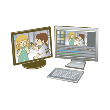 卡通电台监视器