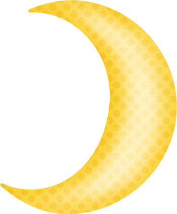 手绘月牙素材月亮图标png元素素材图片下载-万素网