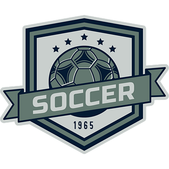 复古蓝色足球俱乐部徽章