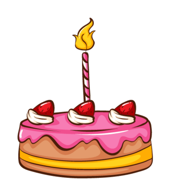 卡通可爱小蛋糕