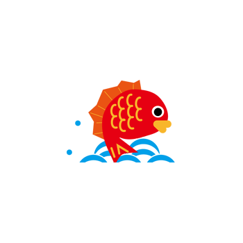 卡通可愛魚兒