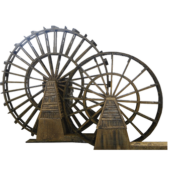 水车转轮风筝塔免抠元素图片-元素素材4578756-万素网