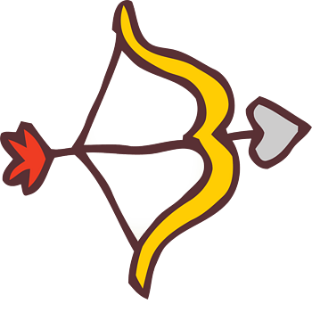 矢量手绘弓箭装饰素材