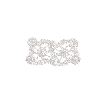 白色蕾丝装饰花纹