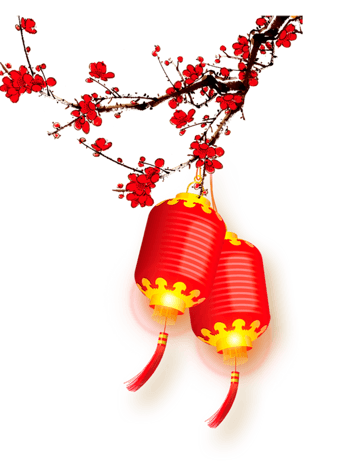 梅花灯笼素材