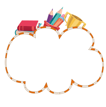 卡通文具文本框