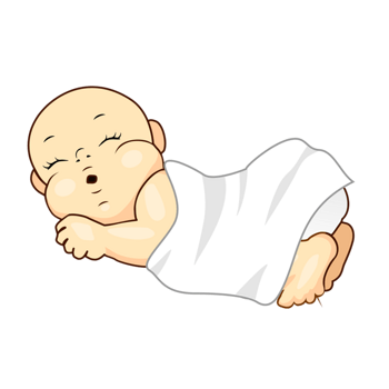 趴着睡觉的婴儿