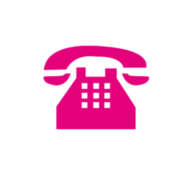 玫红色的电话简易图形