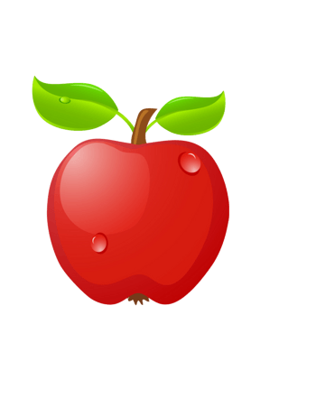 卡通红苹果