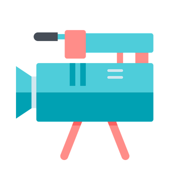 卡通蓝色投影仪