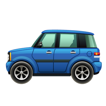 蓝色卡通吉普车