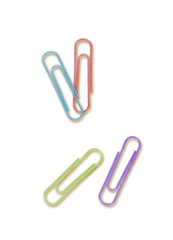 矢量不同材质曲别针