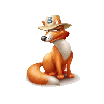 卡通带帽小狐狸